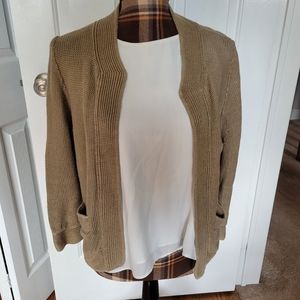 J. CREW Linen Cardigan
